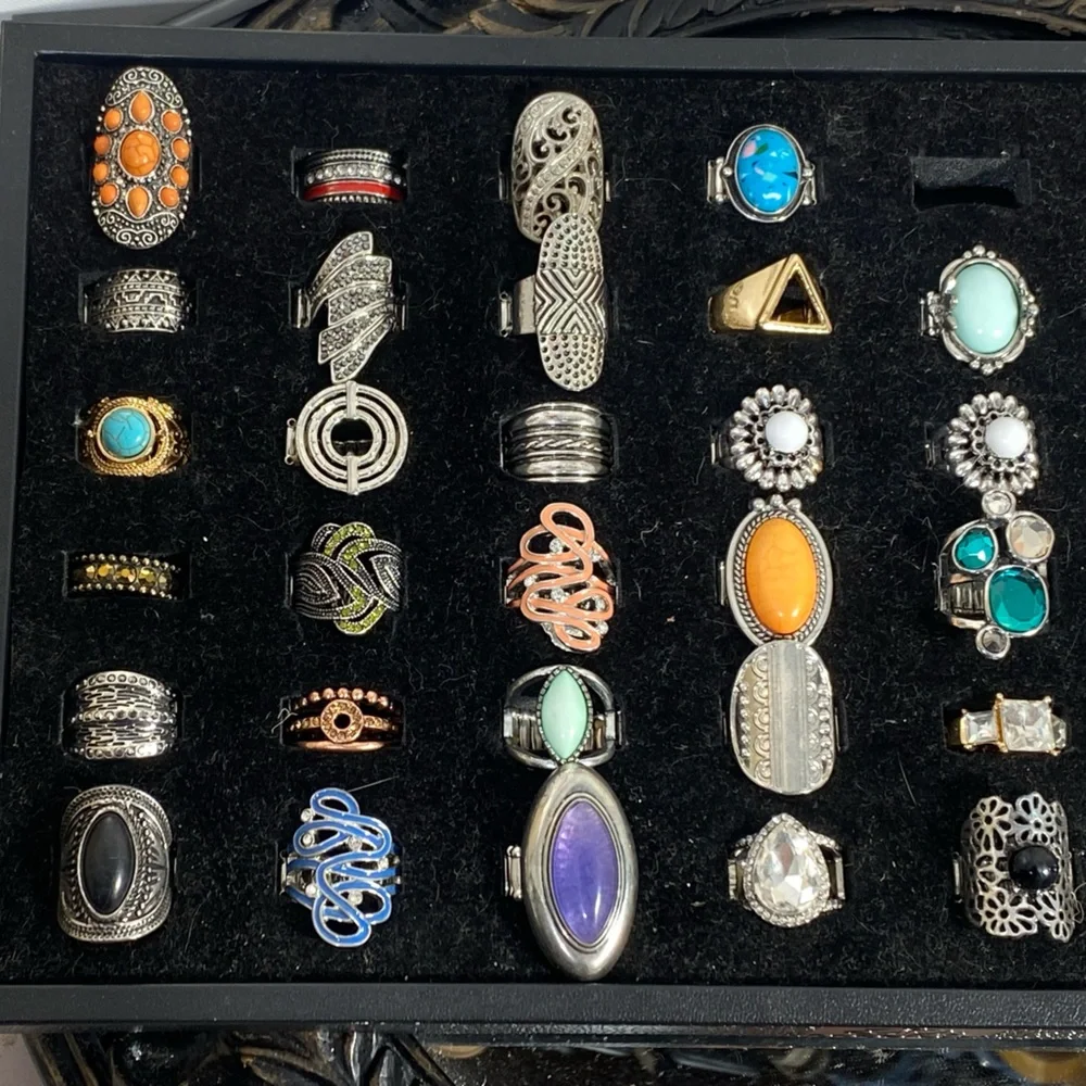 Vibrant Gemstone Ring Collection Mix and match $5 Each or 5/$20!